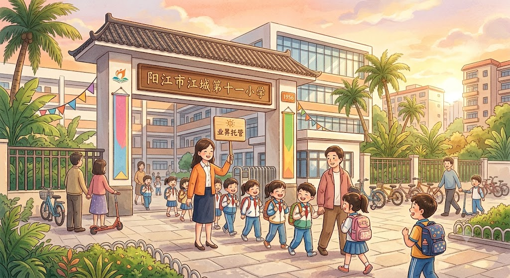 业昇托管中心接放学场景